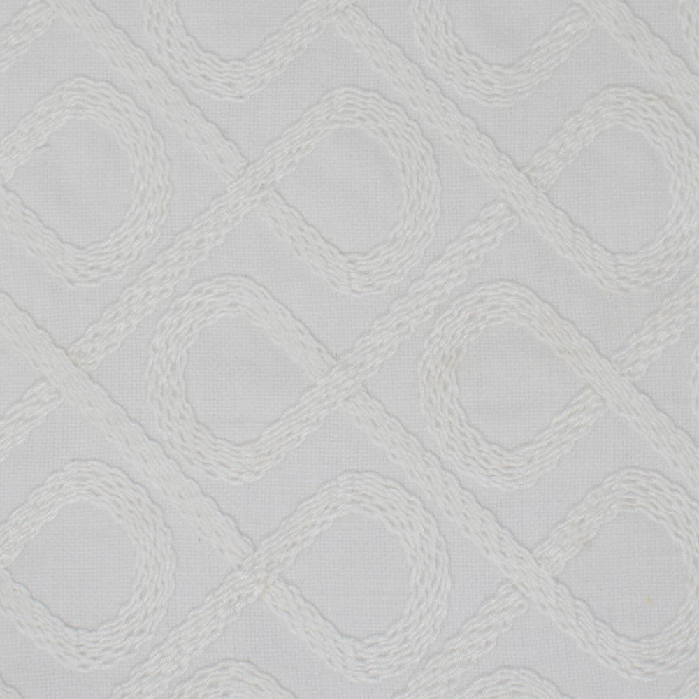 Ubico 1 White by Stout Designer Fabric RAINBOW LIBRARY EGGSHELL/SANDSTONE 50%COT 50%POL %REMB INDIA WYZENBEEK 51 000 DOUBLE RUB WEAR TEST (HEAVY DUTY) Horizontal: 2 and Vertical: 3 52 in - Swanky Fabrics -