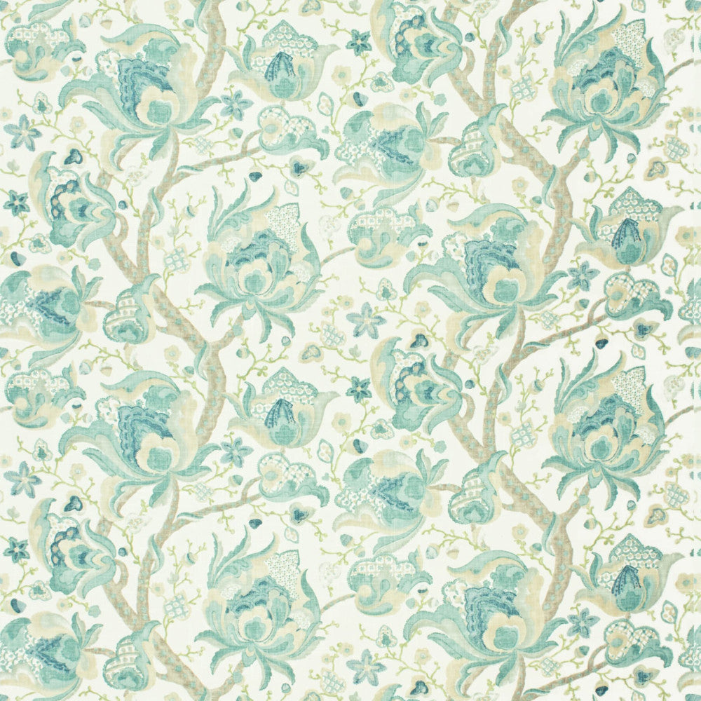 Udall 2 Teal by Stout Designer Fabric RAINBOW LIBRARY MINERAL/SEAMIST 45%SVI 55%LIN USA MARTINDALE WEAR TEST (50 000 CIRCULAR RUBS) Horizontal: 27.000 and Vertical: 27.000 54 in - Swanky Fabrics -