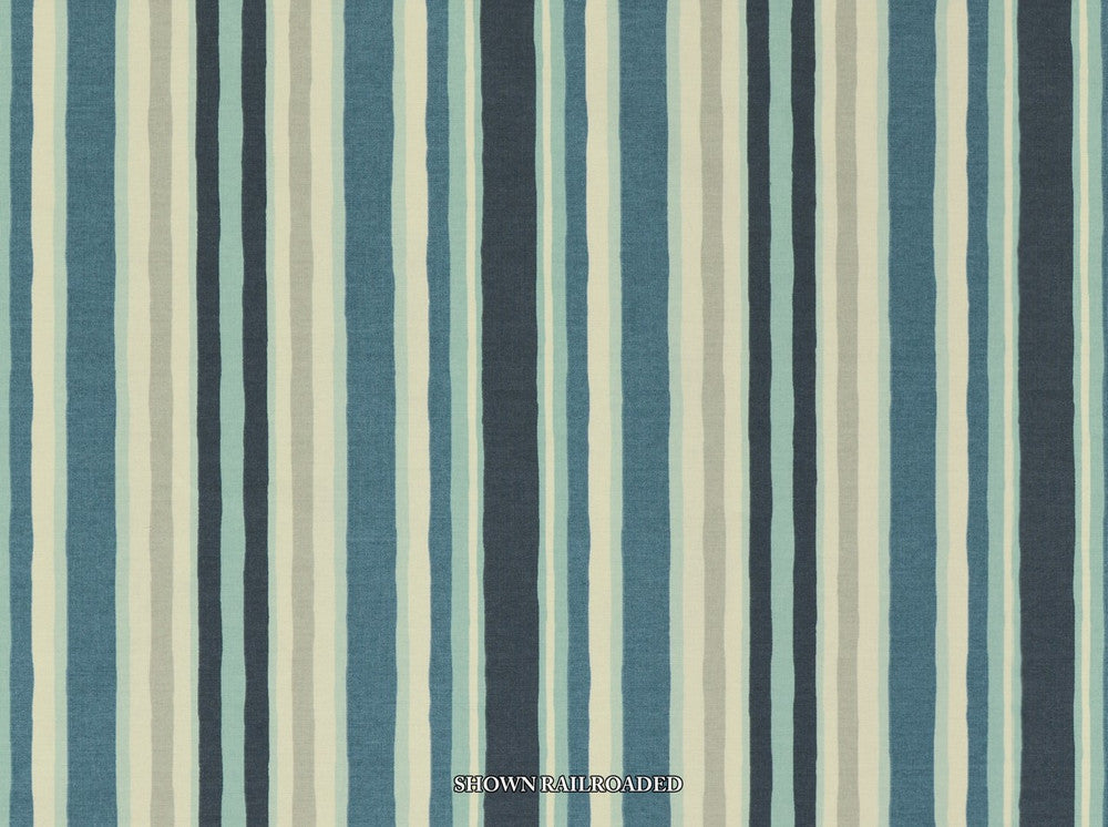 Unique Stripe 593 Indigo by Covington Designer Fabric Covington Right 11.9 17.85 0 0 by product