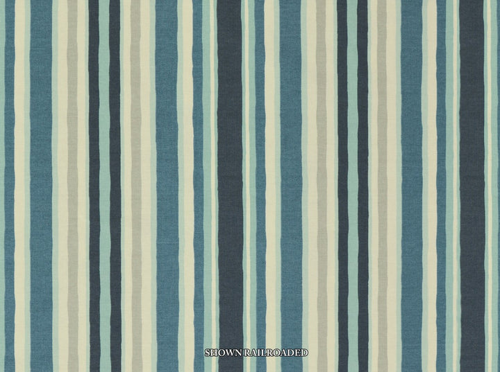 Unique Stripe 593 Indigo by Covington Designer Fabric Covington Right 11.9 17.85 0 0 by product