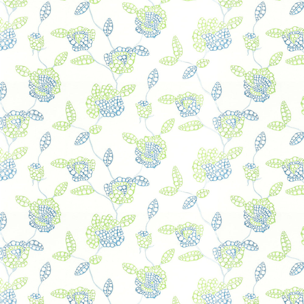 Unlisted 1 Blue by Stout Designer Fabric COLOR MY WINDOW BREEZE/INK 60%LIN 40%COT %VEMB INDIA MARTINDALE WEAR TEST (18 000 CIRCULAR RUBS) Horizontal: 26 and Vertical: 15.75 52 in - Swanky Fabrics -