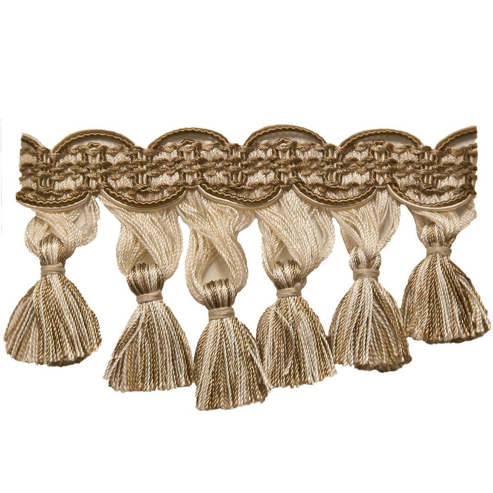 Unveil 1 Sand by Stout Designer Trim AMBIANCE TRIM 73%SVI 14%ACR 10%COT 3%POL CHINA </p><p>Repeat: 0 3.25 in - Swanky Fabrics -