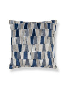 Facets Pillow 22 X 22 - Sapphire V4FACETPILL0002 by Scalamandre Designer Pillows