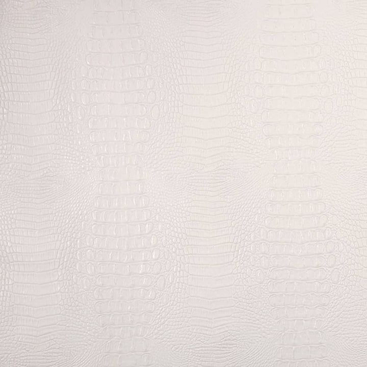 V612 White by Charlotte Designer Fabric Exotics II 100% Vinyl, 34oz. Asia Exceeds 200,000 Wyzenbeek Rubs (Heavy Duty) </p><p>Repeat: Horizontal: 10.5" x Vertical: 10.5" 54 Inches - Swanky Fabrics -