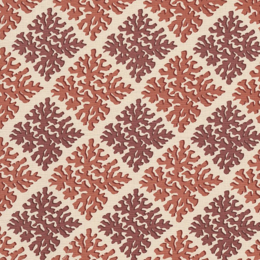 Vacation 3 Coral by Stout Designer Fabric Vacation 3 Coral by Stout Fabric COMFORTABLE LIVING TEAROSE/SORBET 55%LIN 45%COT India Horizontal: 6.5 and Vertical: 6.5 52 in - Fabric Carolina -
