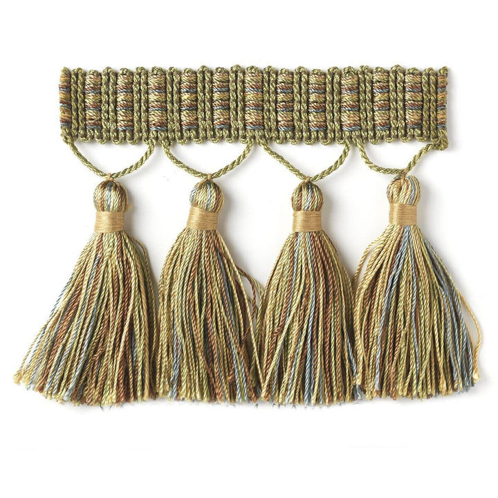 Vancouver 4 Tarragon by Stout Designer Trim MYSTIQUE TRIM 100%SVI CHINA Horizontal: 0 and Vertical: 0 3.5 in - Swanky Fabrics -