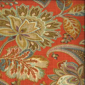 Vanessa Pompeii by Norbar Designer Fabric 55% LINEN 45% RAYON CHINA 25 3/4"V 27 1/2"H 54 - Swanky Fabrics -