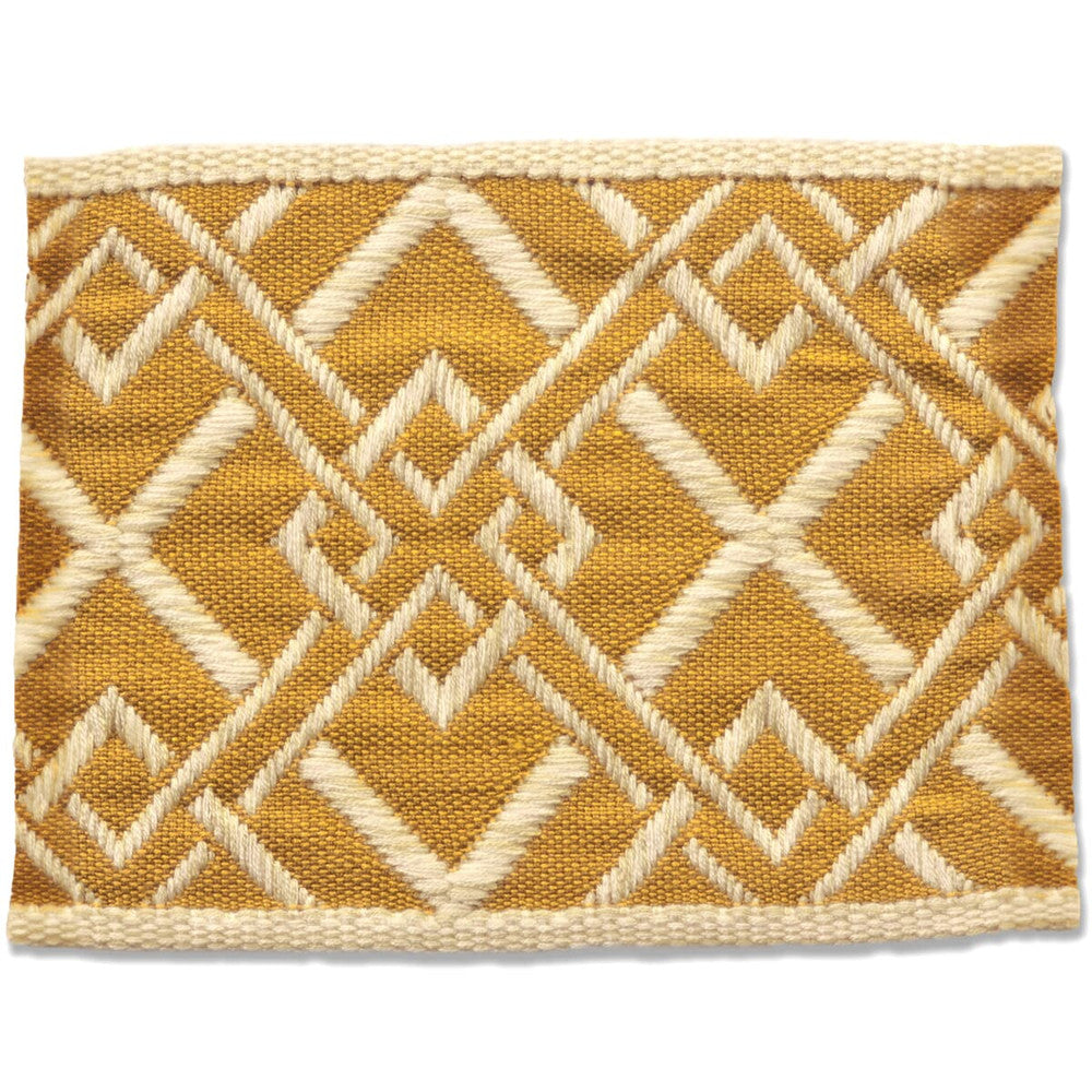 Vanity 4 Topaz by Stout Designer Trim NEW WORLD TAPES & BORDERS 100%SVI FRANCE </p><p>Repeat: 0 2.65 in - Swanky Fabrics -