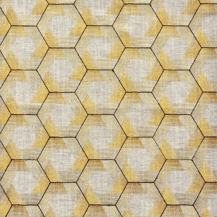 Vedic # 608 Gold by Maxwell Designer Fabric Color Theory-Vol.Vi Eden 82% POLYESTER/18% COTTON INDIA V-3.25"H-5.25" 54" - Swanky Fabrics -