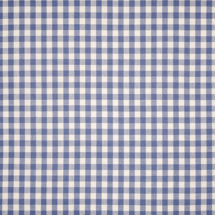 Vichy Check # 124 French Blue by Maxwell Designer Fabric Color Theory-Vol. Ix Pacific 100% COTTON INDIA V-0.8" H-0.8" 54" - Swanky Fabrics -