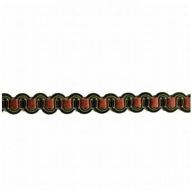 Virginia 53 Licorice by Stout Designer Trim ART OF DESIGN BRAIDS/GIMP/BORDER 54%SVI 24%NYL 22%COT CHINA </p><p>Repeat: 0 0.5 in - Swanky Fabrics -