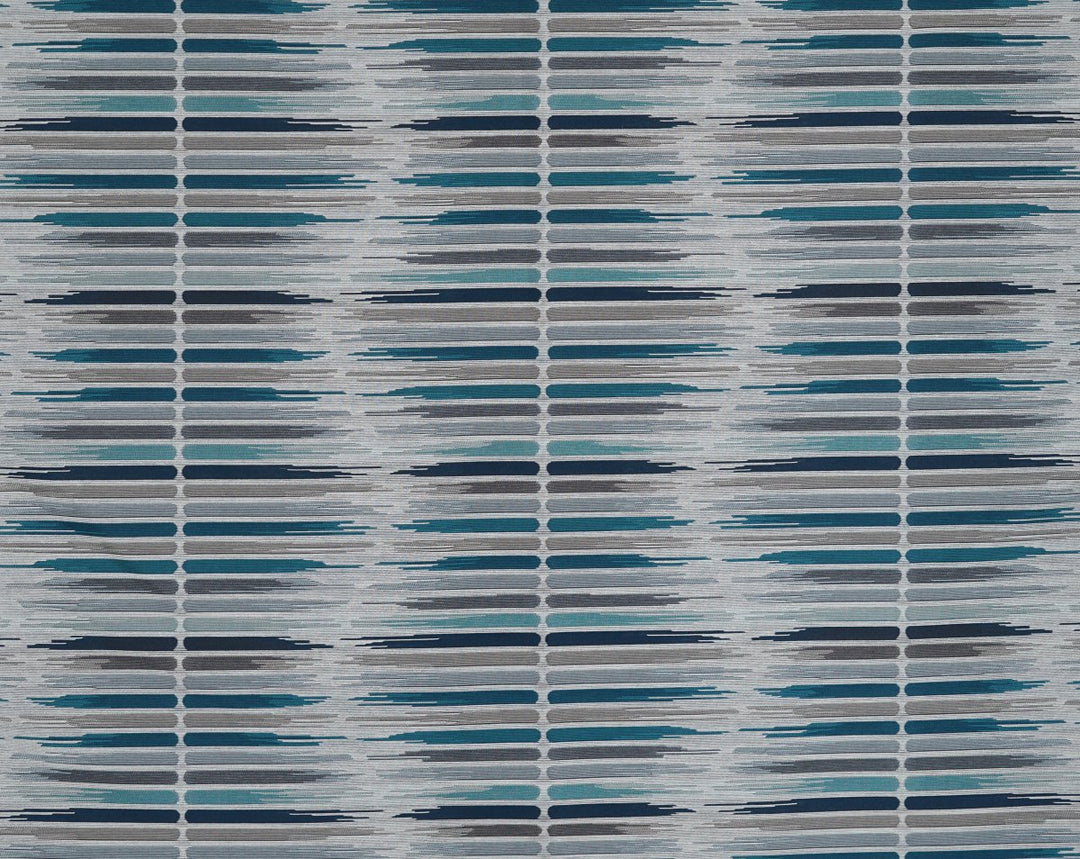 Julie Ikat Silver Peacock VK59119999 by Old World Weavers Designer Fabric