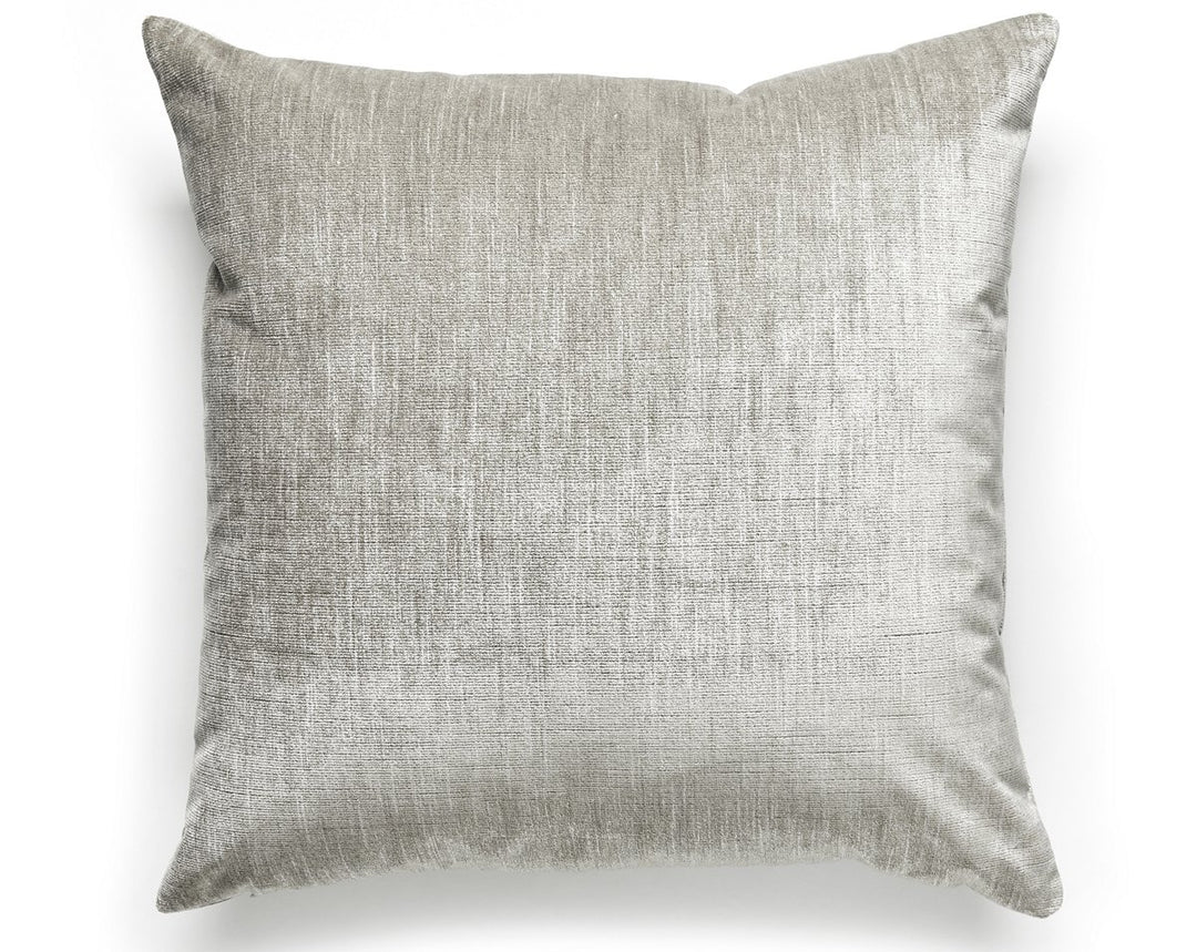 Supreme Velvet Pillow 22 X 22 - Oatmeal VPSUPRMPILL0707 by Scalamandre Designer Pillow