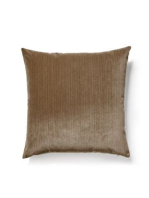 Strie Velvet Pillow 22 X 22 - Sable VWSTRIEPILL0002 by Scalamandre Designer Pillows 93% POLYESTER 7% RAYON U.S.A. Horizontal: and Vertical: 0 - Swanky Fabrics -