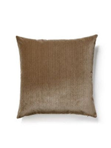 Strie Velvet Pillow 22 X 22 - Sable VWSTRIEPILL0002 by Scalamandre Designer Pillows
