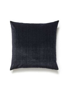 Strie Velvet Pillow 22 X 22 - Noir VWSTRIEPILL0003 by Scalamandre Designer Pillows