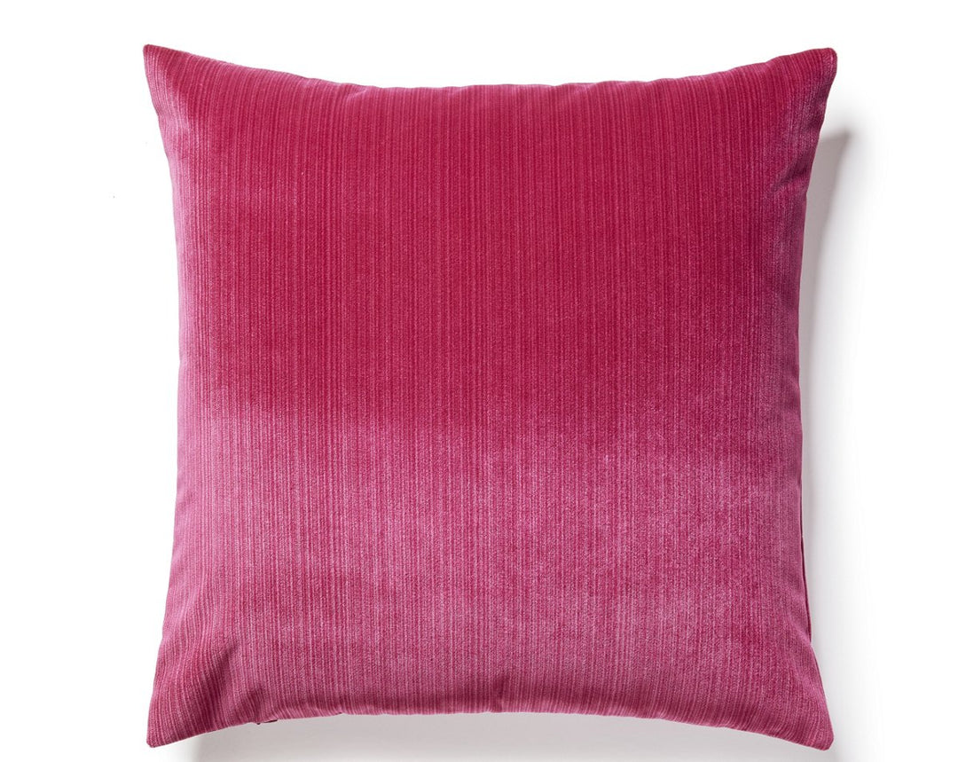 Strie Velvet Pillow 22 X 22 - Blossom VWSTRIEPILL0018 by Scalamandre Designer Pillow