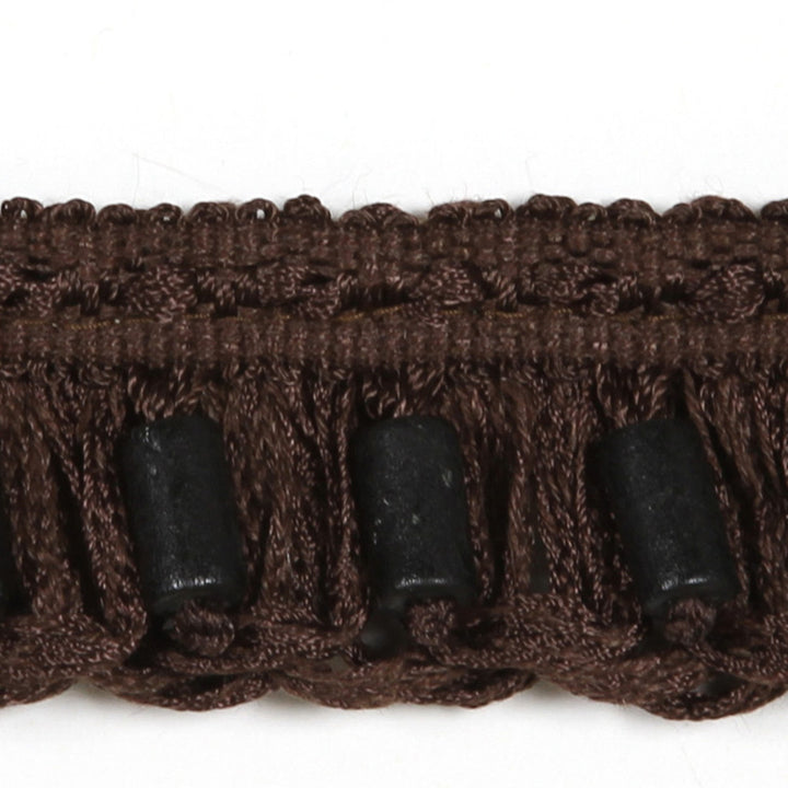 Vaasa Brown by Europatex Designer Fabric Helsinki 100% Polyester 1.25 inches - Swanky Fabrics -