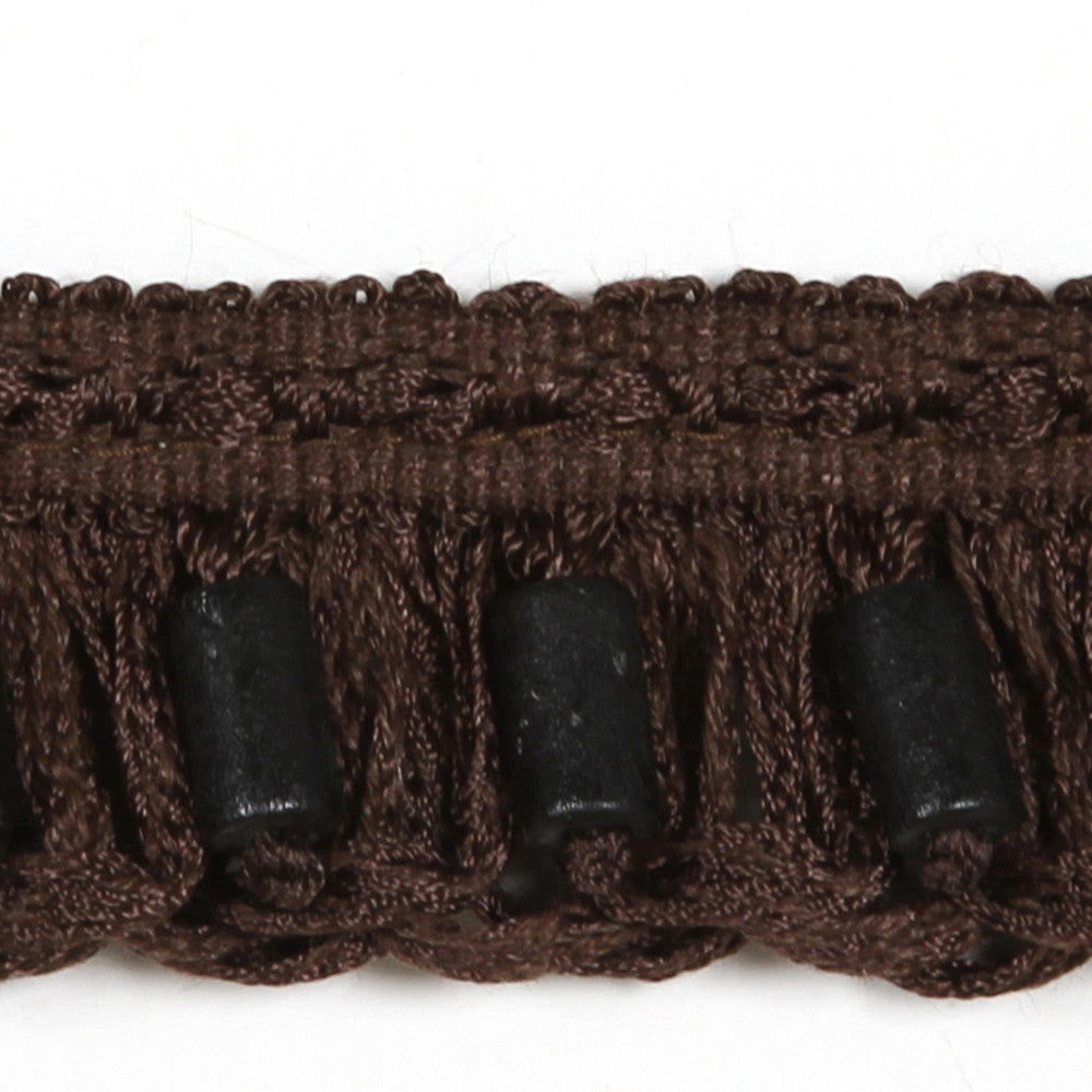 Vaasa Brown by Europatex Designer Fabric Helsinki 100% Polyester 1.25 inches - Swanky Fabrics -