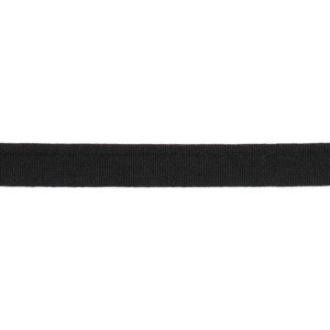 Versailles 1/4" Grosgrain Ribbon Lip Cord Black by Europatex Designer Fabric