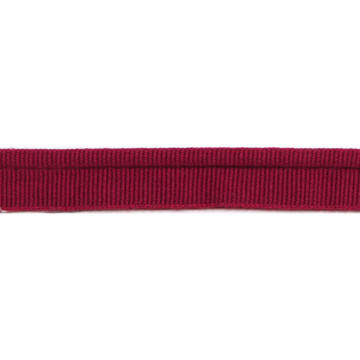 Versailles 1/4" Grosgrain Ribbon Lip Cord Dark Cherry by Europatex Designer Fabric Versailles 64% Rayon, 34% Cotton, 2% Polyester 0.25 inches - Swanky Fabrics -