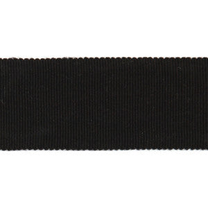 Versailles 1.5" Grosgrain Ribbon Black by Europatex Designer Trim