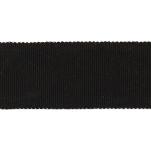 Versailles 1.5" Grosgrain Ribbon Tape Black by Europatex Designer Fabric
