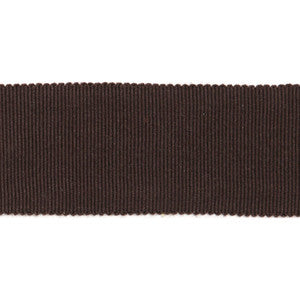 Versailles 1.5" Grosgrain Ribbon Tape Chocolate by Europatex Designer Fabric