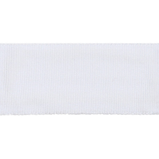 Versailles 1.5" Grosgrain Ribbon - Cloud by Europatex Designer Fabric Versailles 100% Rayon China See Sample Horizontal: N/A and Vertical: N/A 1.50 inches  - Swanky Fabrics -