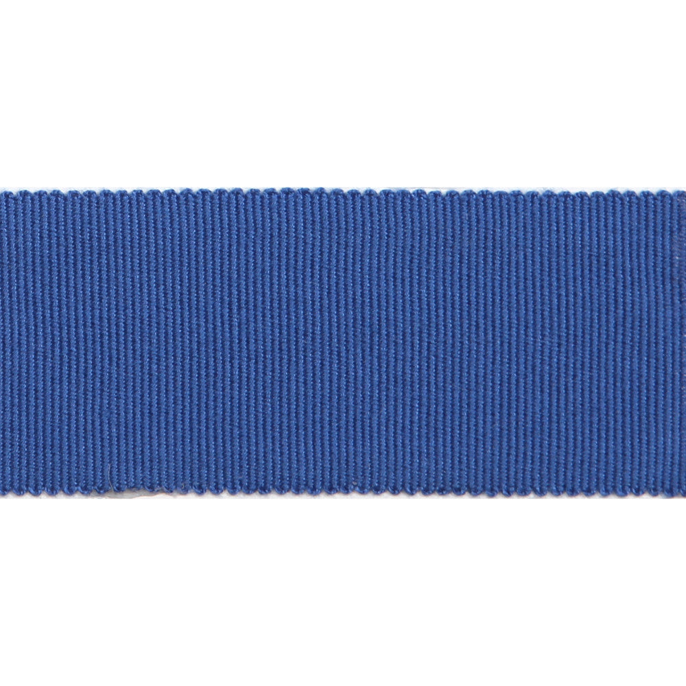 Versailles 1.5" Grosgrain Ribbon Tape Cobalt by Europatex Designer Fabric Versailles 100% Rayon 1.50 inches - Swanky Fabrics -