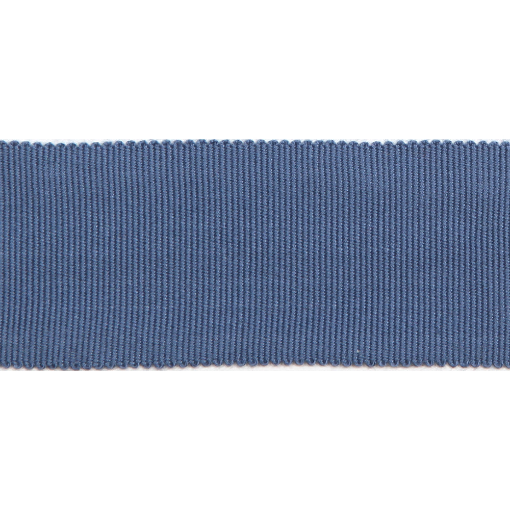 Versailles 1.5" Grosgrain Ribbon Tape Lapis by Europatex Designer Fabric Versailles 100% Rayon 1.50 inches - Swanky Fabrics -
