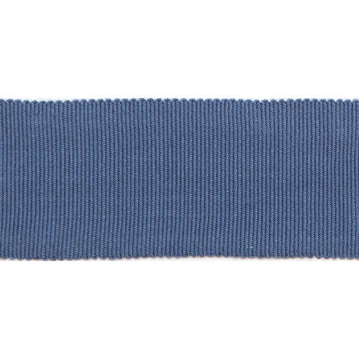 Versailles 1.5" Grosgrain Ribbon - Lapis by Europatex Designer Fabric Versailles 100% Rayon China See Sample Horizontal: N/A and Vertical: N/A 1.50 inches  - Swanky Fabrics -