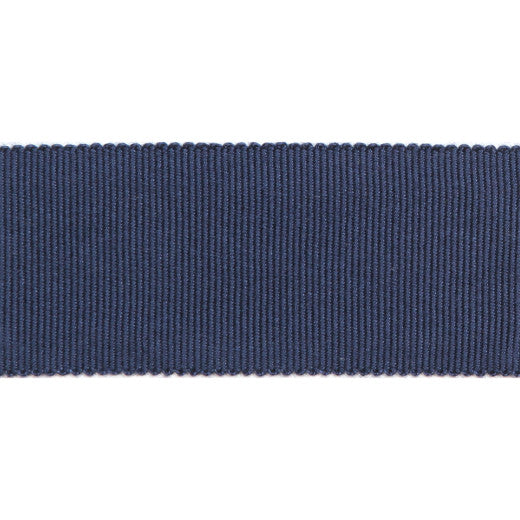 Versailles 1.5" Grosgrain Ribbon - Navy by Europatex Designer Fabric Versailles 100% Rayon China See Sample Horizontal: N/A and Vertical: N/A 1.50 inches  - Swanky Fabrics -