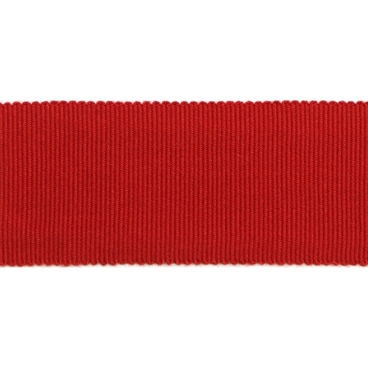Versailles 1.5" Grosgrain Ribbon - Red by Europatex Designer Fabric Versailles 100% Rayon China See Sample Horizontal: N/A and Vertical: N/A 1.50 inches  - Swanky Fabrics -