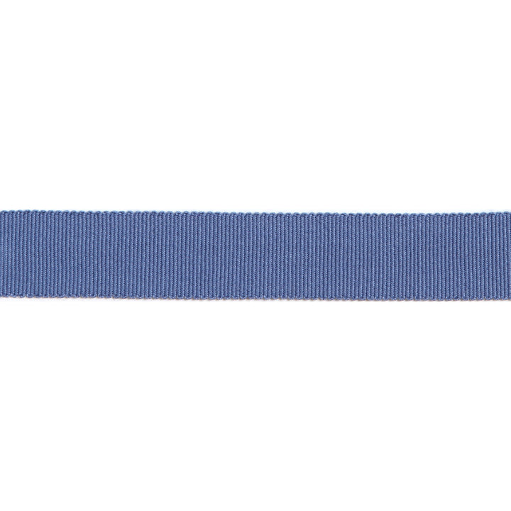 Versailles 7/8" Grosgrain Ribbon Tape Lapis by Europatex Designer Fabric Versailles 100% Rayon 0.88 inches - Swanky Fabrics -