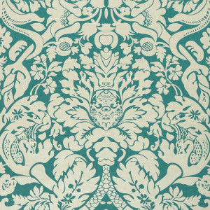 Valentina Teal by Clarke And Clarke Designer Wallcovering