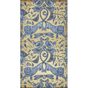 Extinct Blue by Clarke And Clarke Designer Wallcovering