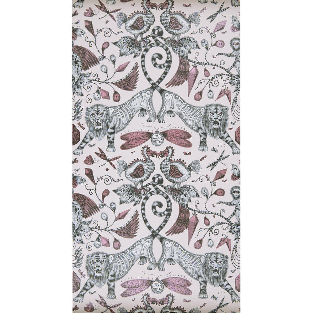 Extinct Pink by Clarke And Clarke Wallcovering Clarke And Clarke Wallcovering Extinct PinkWallcovering ANIMALIA BY EMMA J SHIPLEY FOR C&C United Kingdom </p><p>Repeat: H: 0, V: 18 20.5 - Fabric Carolina -
