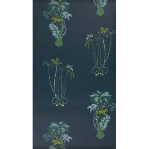 Jungle Palms Navy by Clarke And Clarke Designer Wallcovering