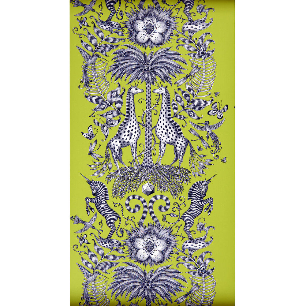Kruger Lime by Clarke And Clarke Wallcovering Clarke And Clarke Wallcovering Kruger LimeWallcovering ANIMALIA BY EMMA J SHIPLEY FOR C&C United Kingdom </p><p>Repeat: H: 0, V: 27.125 20.5 - Fabric Carolina -