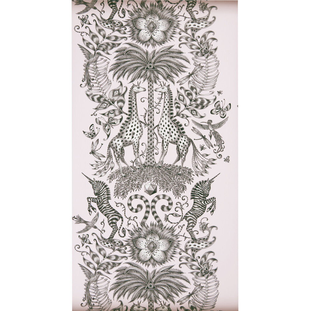 Kruger Pink by Clarke And Clarke Designer Wallcovering ANIMALIA BY EMMA J SHIPLEY FOR C&C - United Kingdom - Horizontal: 0 and Vertical: 27.125 20.5 - Swanky Fabrics -