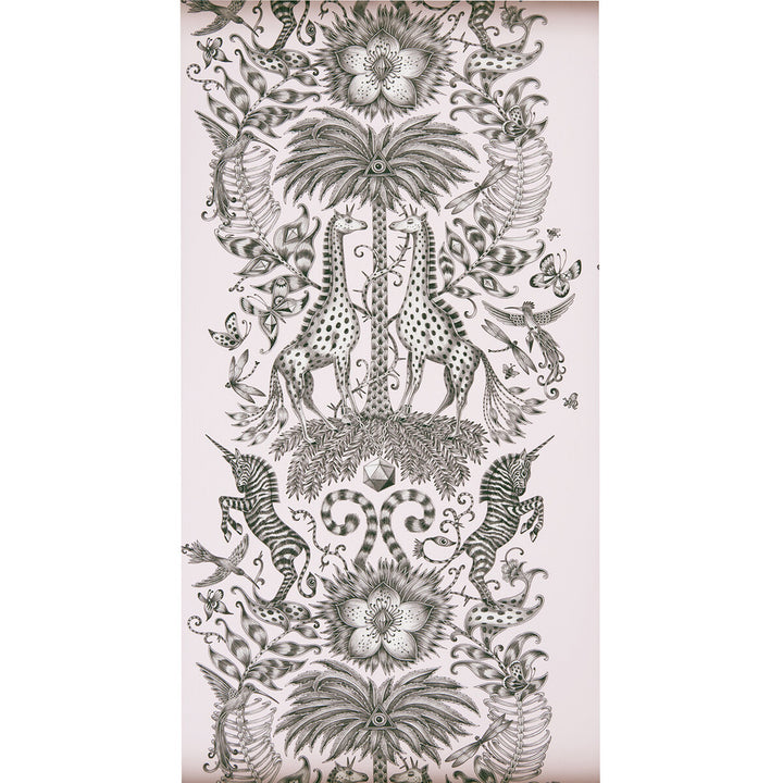 Kruger Pink by Clarke And Clarke Designer Wallcovering ANIMALIA BY EMMA J SHIPLEY FOR C&C United Kingdom Horizontal: 0 and Vertical: 27.125 20.5 - Swanky Fabrics -