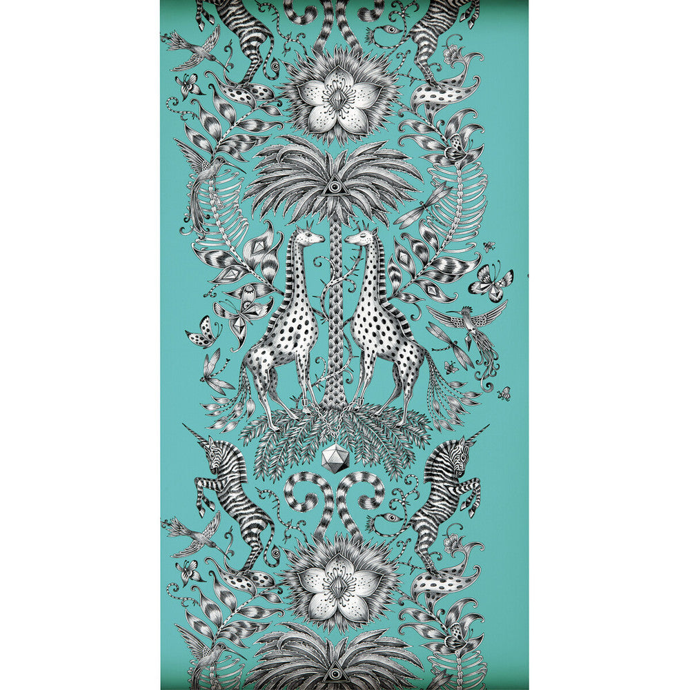 Kruger Teal by Clarke And Clarke Wallcovering Clarke And Clarke Wallcovering Kruger TealWallcovering ANIMALIA BY EMMA J SHIPLEY FOR C&C United Kingdom </p><p>Repeat: H: 0, V: 27.125 20.5 - Fabric Carolina -