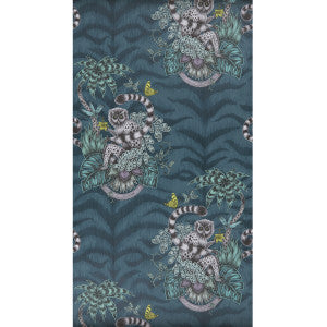 Lemur Navy by Clarke And Clarke Designer Wallcovering