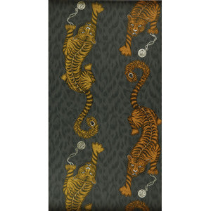 Tigris Flame by Clarke And Clarke Designer Wallcovering