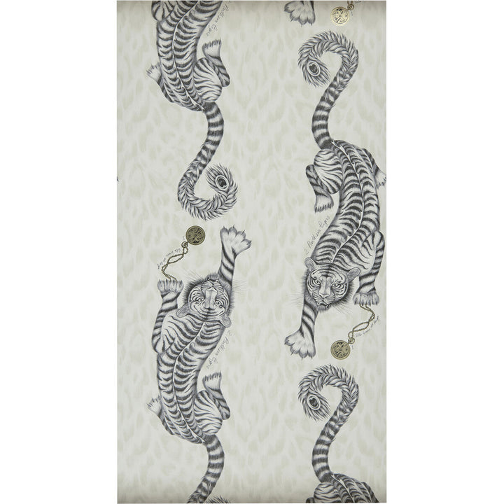 Tigris Monochrome by Clarke And Clarke Wallcovering Clarke And Clarke Wallcovering Tigris MonochromeWallcovering ANIMALIA BY EMMA J SHIPLEY FOR C&C United Kingdom </p><p>Repeat: H: 0, V: 25.25 20.5 - Fabric Carolina -