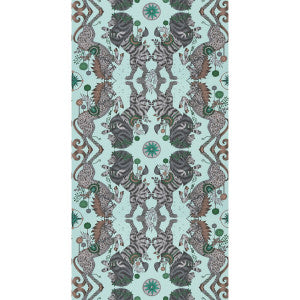 Caspian Wp Aqua by Clarke And Clarke Designer Wallcovering