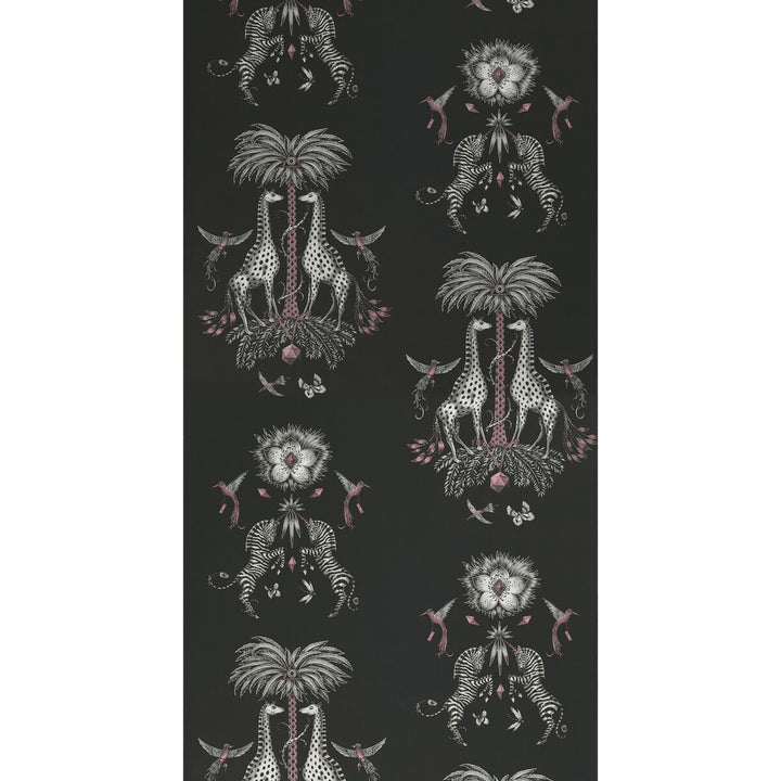 Creatura Charcoal by Clarke And Clarke Designer Wallcovering WILDERIE BY EMMA J SHIPLEY FOR C&C NON WOVEN - 100% United Kingdom Horizontal: 0 and Vertical: 25.24 21 - Swanky Fabrics -