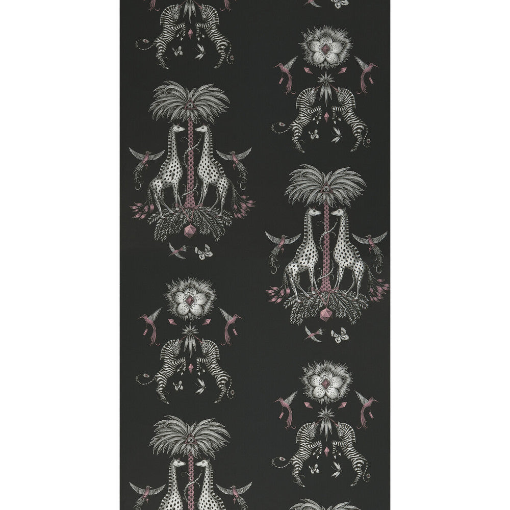 Creatura Charcoal by Clarke And Clarke Designer Wallcovering WILDERIE BY EMMA J SHIPLEY FOR C&C NON WOVEN - 100% United Kingdom Horizontal: 0 and Vertical: 25.24 21 - Swanky Fabrics -