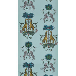 Creatura Turquoise by Clarke And Clarke Designer Wallcovering